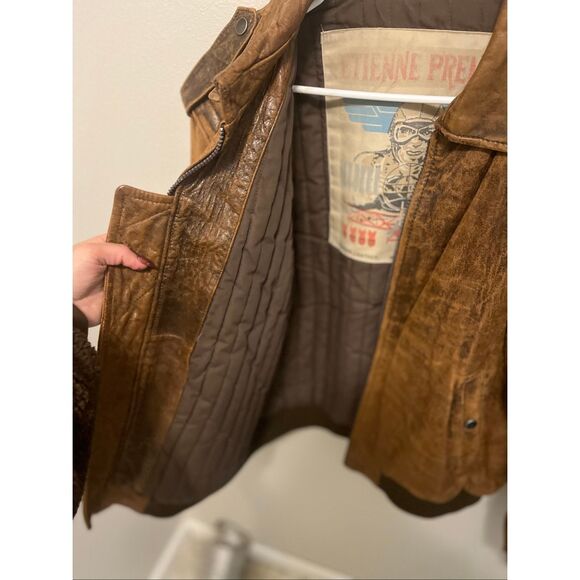 Vintage Etienne Premier size 42 Geniune Learher bomber jacket - Picture 6 of 11